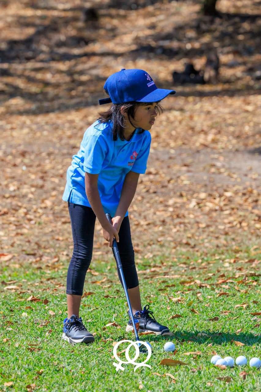 Young golfer at Nchanga Academy